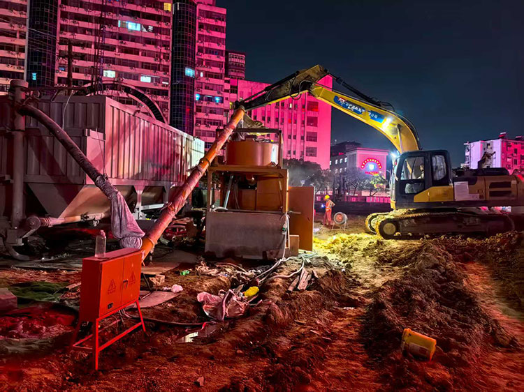 江西水下流态固化土人防回填